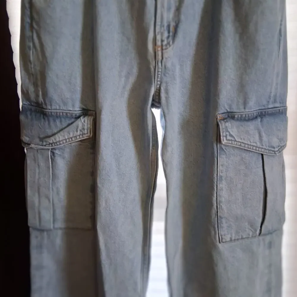 Agolde Los Angeles jeans womens 29 Minka cargo wide leg high rise